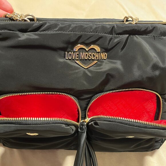 LOVE Moschino Nylon Puffer Tote with Bonus - NWOT - Picture 4 of 13
